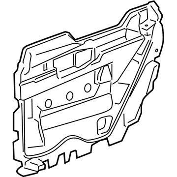 GM 20959639 Deflector Assembly, Front Side Door Water