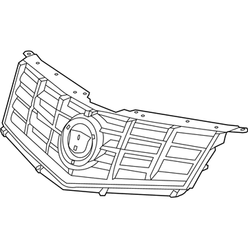 GM 22756621 Grille Assembly, Radiator Upper *Bright Chrom