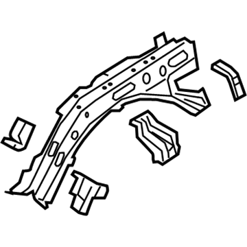 GM 84244581 Rail Assembly, Front Compartment Upper Side