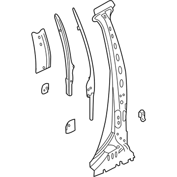 Buick 22789657 Center Pillar Reinforcement