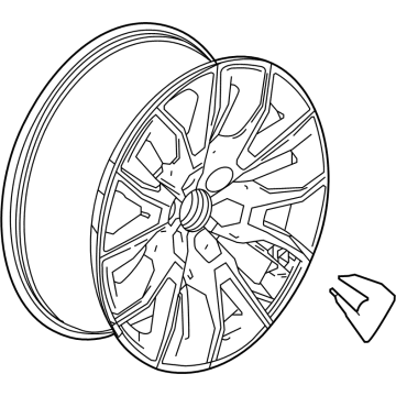 Chevy 86804453 WHEEL,FRONT & REAR(INCLUDES 10,11)(ANDROID MEDIUM FULL GLOSS)