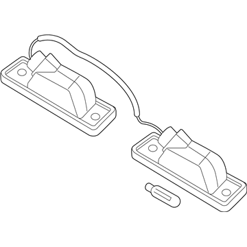 Pontiac 95387158 License Lamp