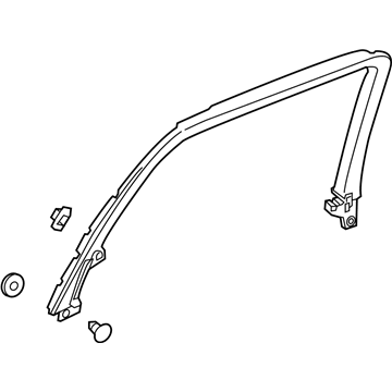 GM 84794994 Molding Assembly, Rear S/D Wdo Garn