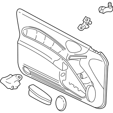 GM 22666479 Trim Assembly, Front Side Door *Neutral