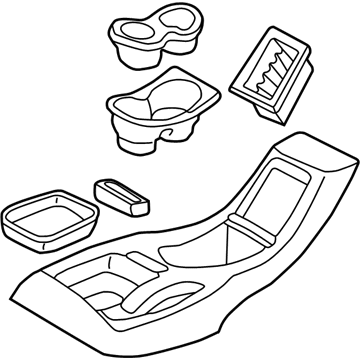 GM 15671463 Plate Assembly, Front Floor Console Trans *Graphite