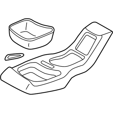 GM 15671453 Plate Assembly, Front Floor Console Trans *Graphite