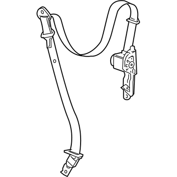 Chevy 19181021 Belt & Retractor