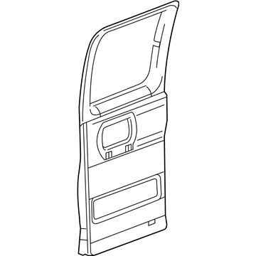 GM 25759383 Panel Assembly, Intermediate Side Door Trim *Medium Duty Dark Ptr Ii