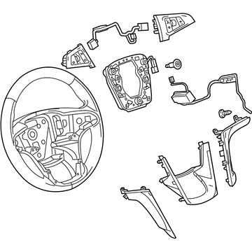 GM 22846334 Steering Wheel Assembly *Cocoa