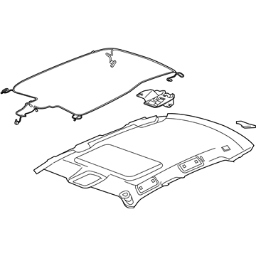 GM 15901925 Panel Assembly, Headlining Trim *Shale