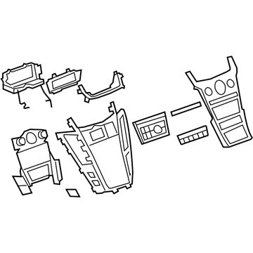 Cadillac 23103204 Dash Control Unit