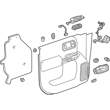 GM 84562467 Trim Assembly, Front S/D *Kalahari