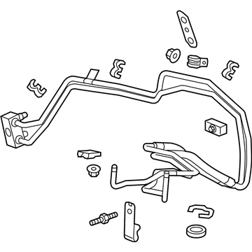 GM 23212375 Transmission Fluid Cooler Inlet & Outlet Pipe Assembly