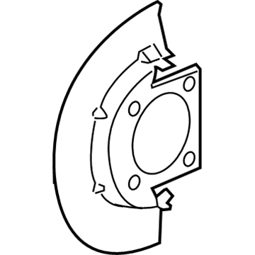 GM 25846355 Shield, Front Brake