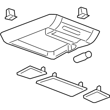 GMC 25853059 Roof Console