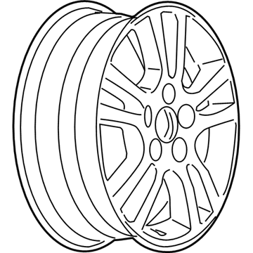 GM 9594788 Aluminum Wheel Rim 16X6.5 For Epsilon Gmx381*Sparkle Silv