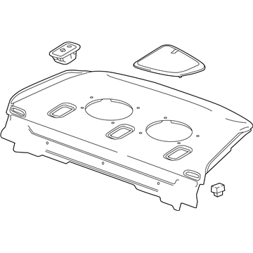 GM 84185562 Trim Assembly, R/Wdo Pnl *Dk Atmopsherr