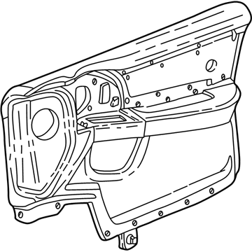 GM 88980175 Trim Asm,Front Side Door *Shale