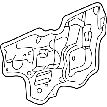 GM 25668882 Deflector Assembly, Front Side Door Water <Use 1C5K