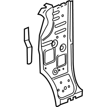 GMC 23372533 Inner Hinge Pillar