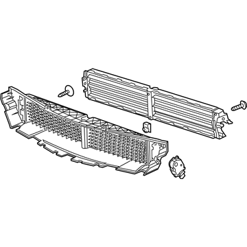 Chevy 23487243 Radiator Shutter Assembly