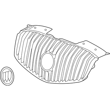 GM 25803735 Grille Assembly, Radiator *Chrome