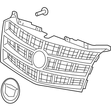 Cadillac 23139253 Upper Grille