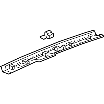 GM 23281312 Molding Assembly, Roof Rear Header Garnish *Shale