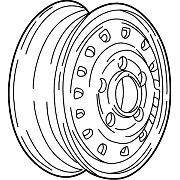 Buick 9592808 Wheel, Steel