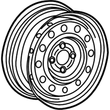 Saturn 9593548 Wheel, Steel