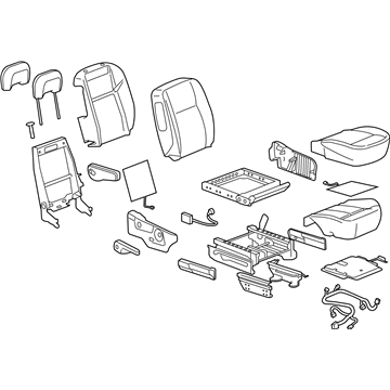 GM 10391333 Seat Assembly, Pass *Cashmere