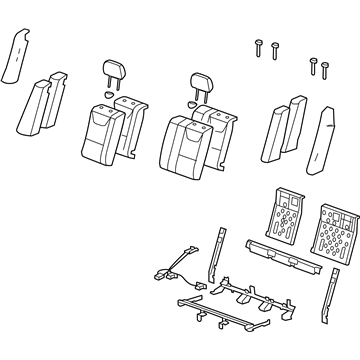 Chevy 15923038 Seat Back Assembly