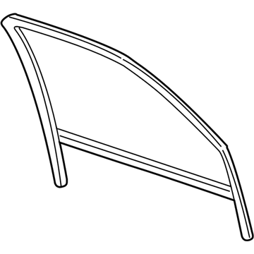 GM 15219154 Weatherstrip,Front Side Door Window