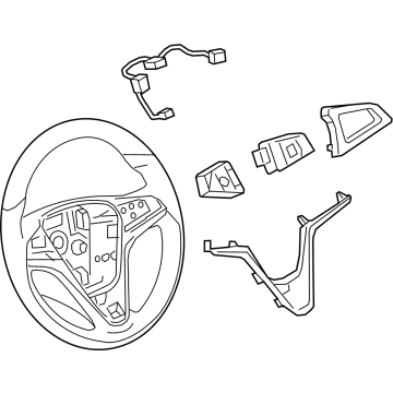 GM 42519029 Steering Wheel Assembly *Black