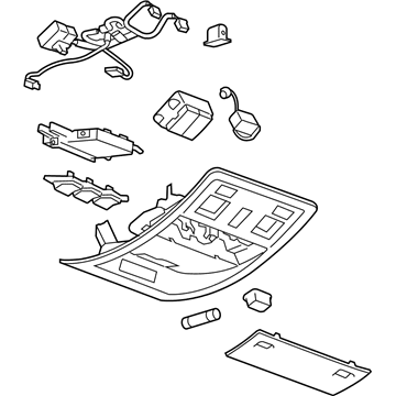 GM 25977655 Console Assembly, Roof *Light Cashmere