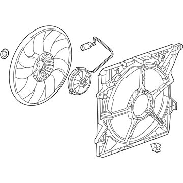 2010 Cadillac SRX Fan Blade - 25931645