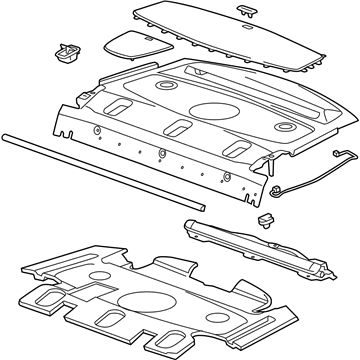 GM 84006882 Trim Assembly, Rear Window Panel *Black