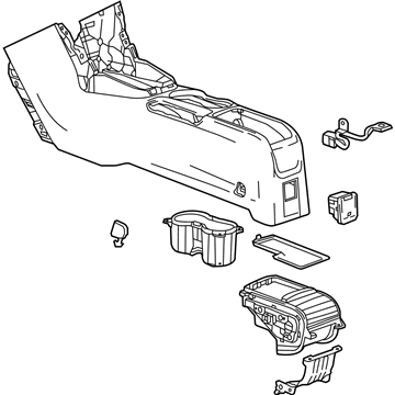 GM 95300723 Console,Front Floor