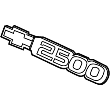 GM 15114052 Nameplate, Front GM 15114052 Nameplate, Front