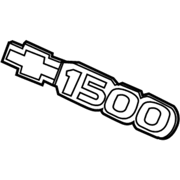 Chevy Suburban 1500 Emblem - 15707431