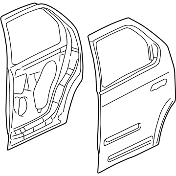 GM 10421459 Door Assembly, Rear Side