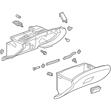 GM 95174266 Compartment Assembly, Instrument Panel *Black