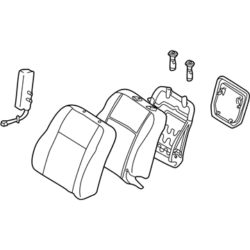 Pontiac 88973919 Seat Back Assembly