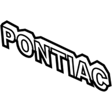 Pontiac 10353189 Nameplate