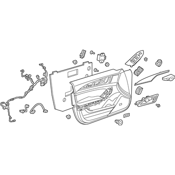 GM 84112737 Trim Assembly, Front Side Door *Platinum