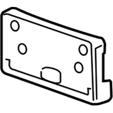 Chevy 25989936 License Bracket