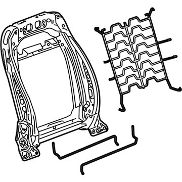 GM 95087992 Frame Assembly, Front Seat Back *Less Finish