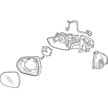 Chevy 42794430 Mirror Assembly