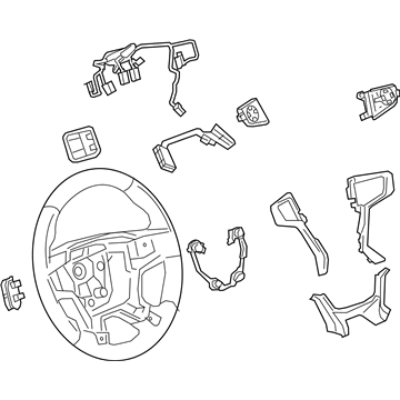 GM 84092359 Steering Wheel Assembly *Cocoa