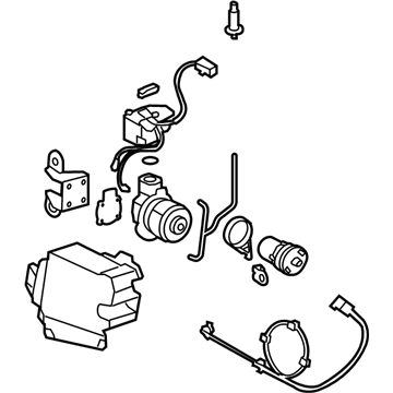 2006 Cadillac DTS Air Suspension Compressor - 25806015